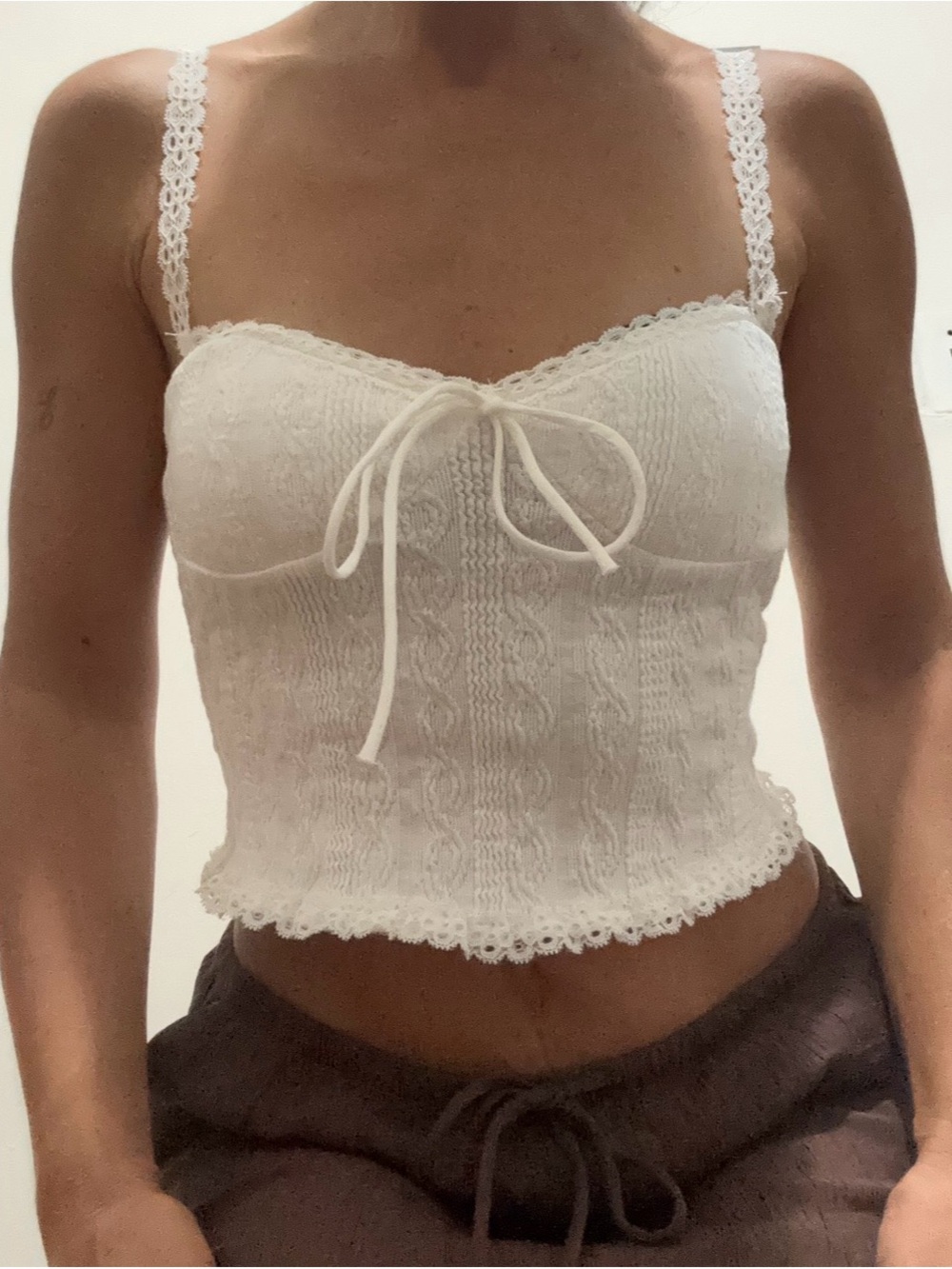 Edikted Lace Knit Cami Top